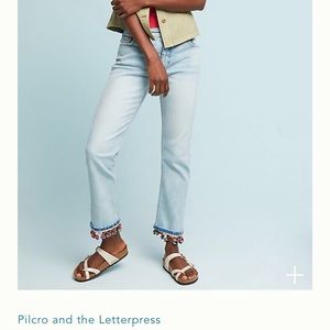 Pilcro and the Letterpress Anthropologie Pom jeans